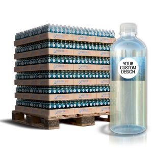 Premium Custom Branded 16.9 oz Smooth Cylinder Water Bottles Pallet - Add Your Logo