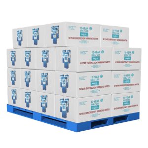 Emergency 33.8oz Box Drinking Water Pallet - 10 Yr Shelf Life